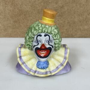 The Reco Clown Collection Curly Vintage Porcelain Clown Heads John McClelland